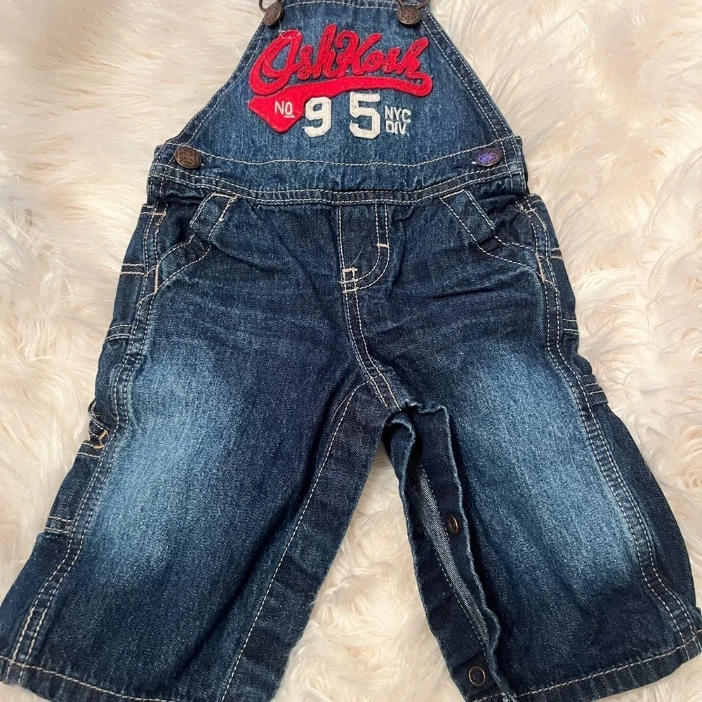 OshKosh B'gosh Kids Denim Overalls - Blue 6 mths